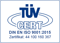 TÜV Zertifikat ISO 9001